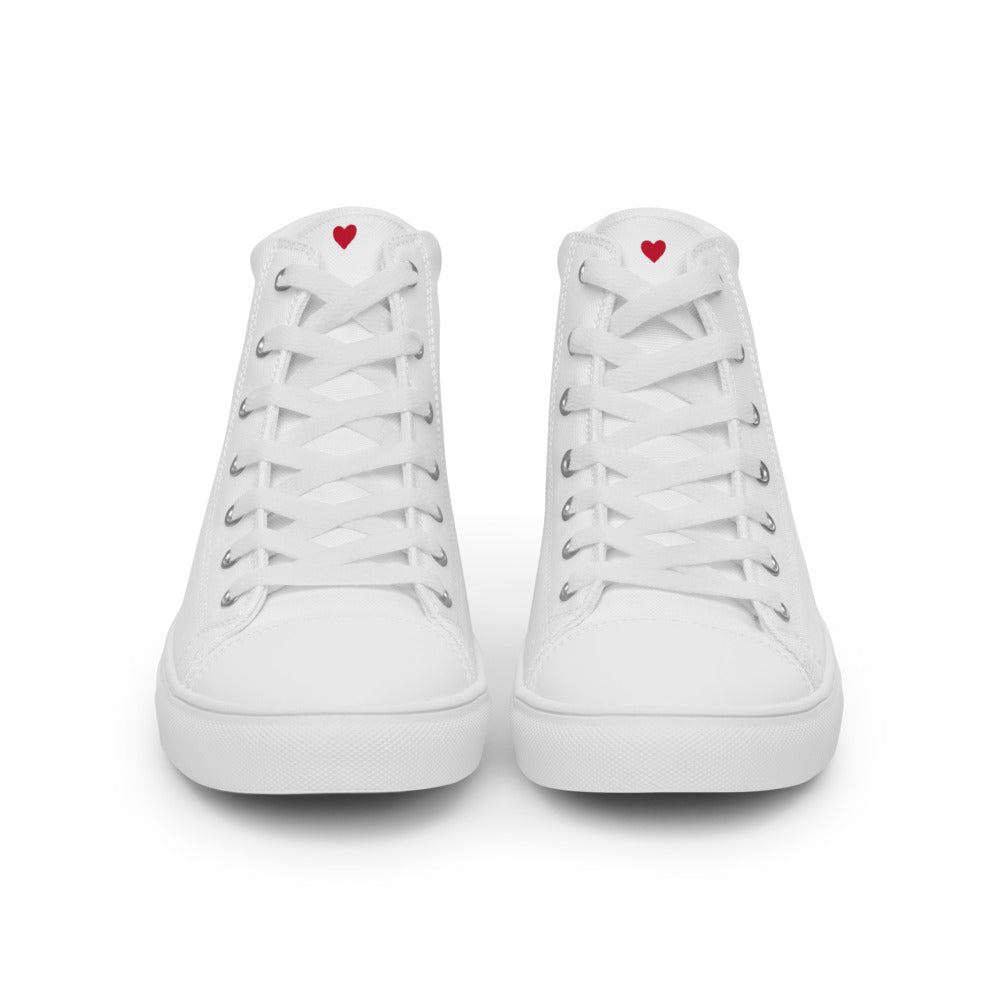 Valentines Day Collection Women’s high top canvas shoes