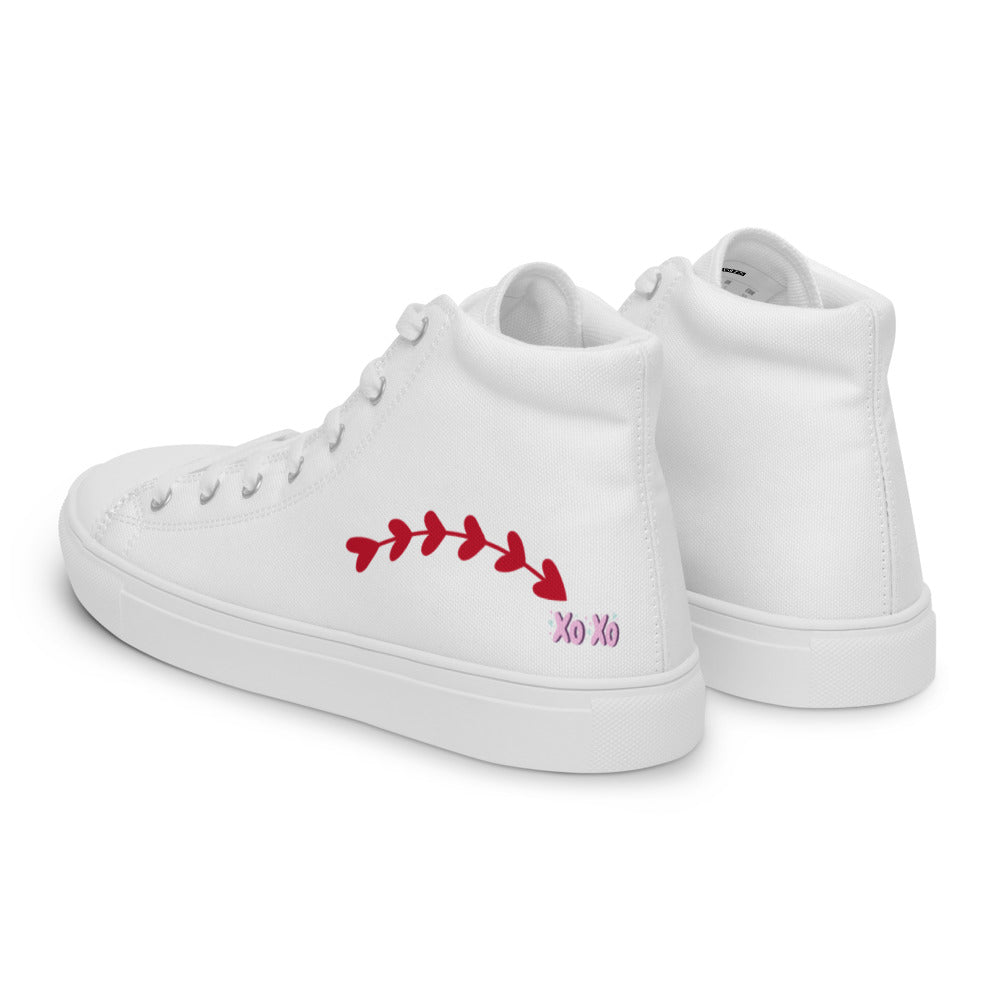Valentines Day Collection Women’s high top canvas shoes