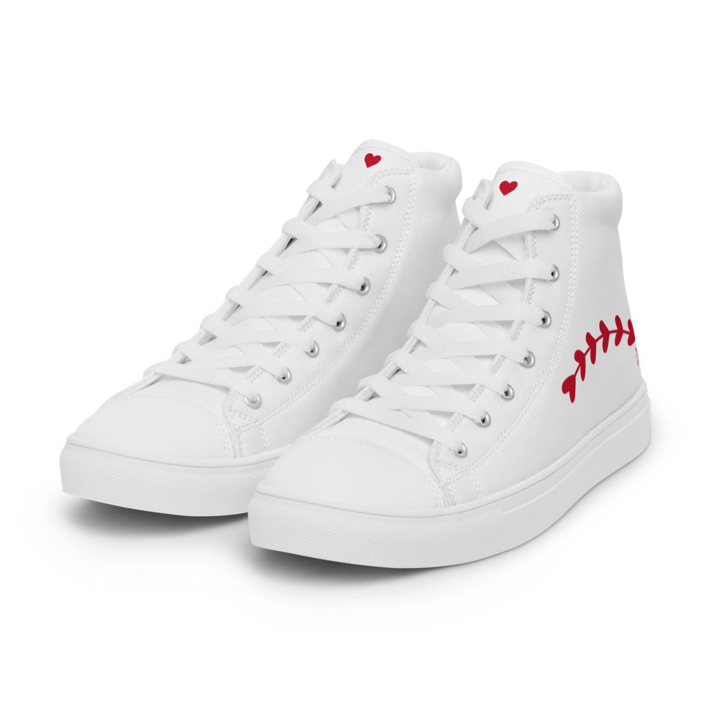 Valentines Day Collection Women’s high top canvas shoes