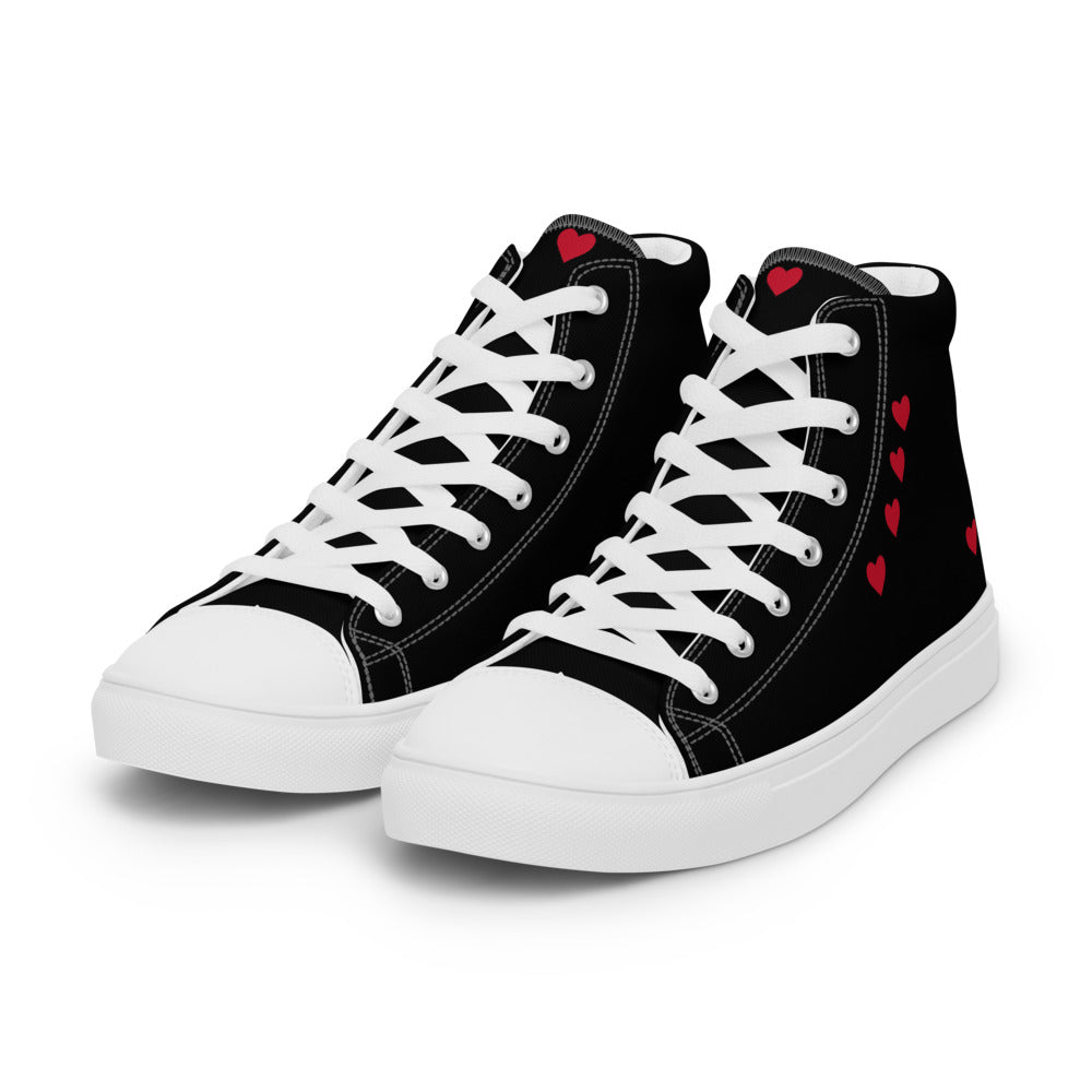 Valentines Day Collection Women’s high top canvas shoes