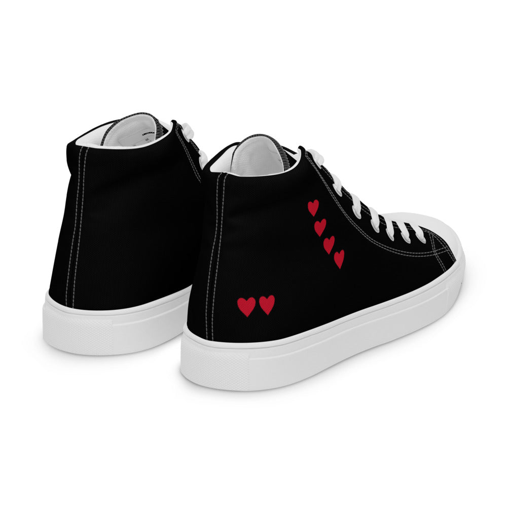 Valentines Day Collection Women’s high top canvas shoes