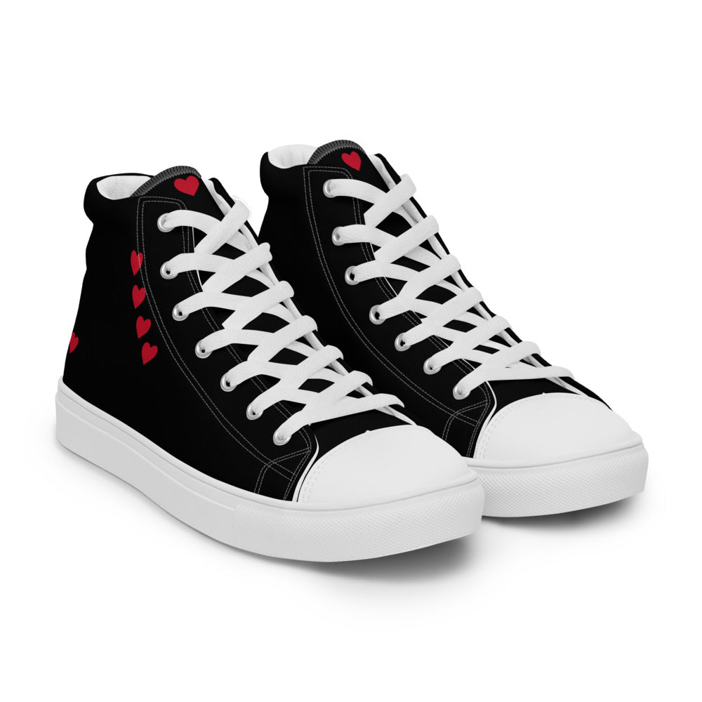 Valentines Day Collection Women’s high top canvas shoes