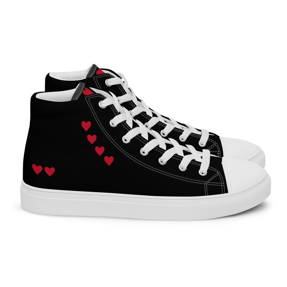 Valentines Day Collection Women’s high top canvas shoes